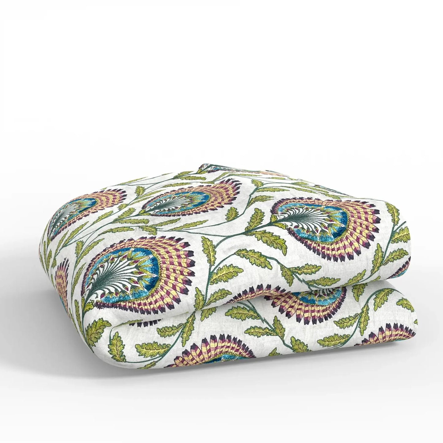 Tavus Throw – Multi | Ottoman-Inspired Embroidered Blanket