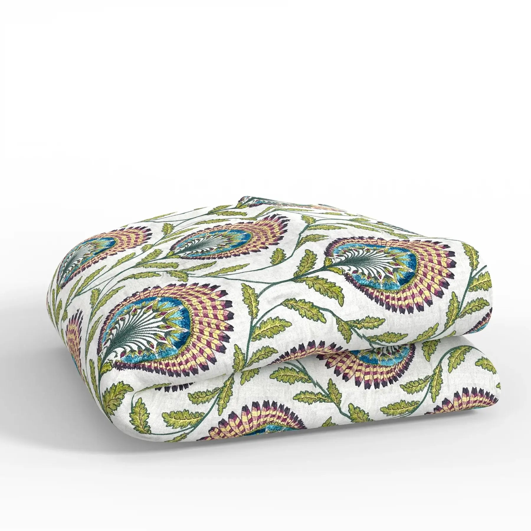 Tavus Throw – Multi | Ottoman-Inspired Embroidered Blanket
