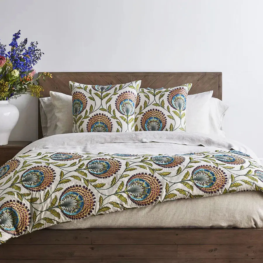 Tavus Throw – Multi | Ottoman-Inspired Embroidered Blanket