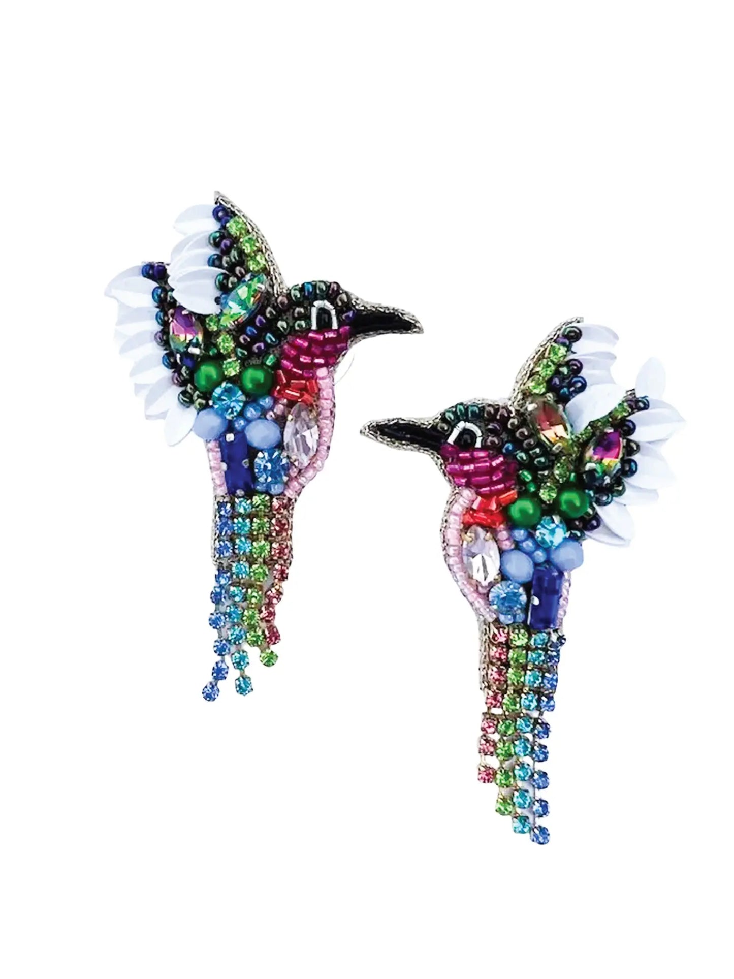 "Garden Jewel" Hummingbird Earrings