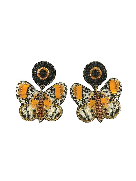 "Social Butterfly" Beaded Earrings