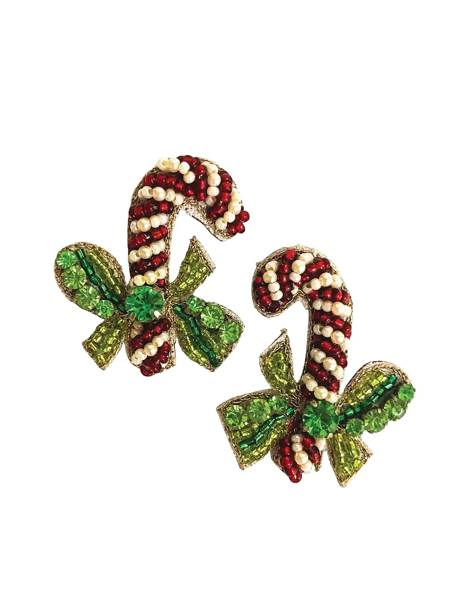 "Peppermint Twist" Holiday Earrings