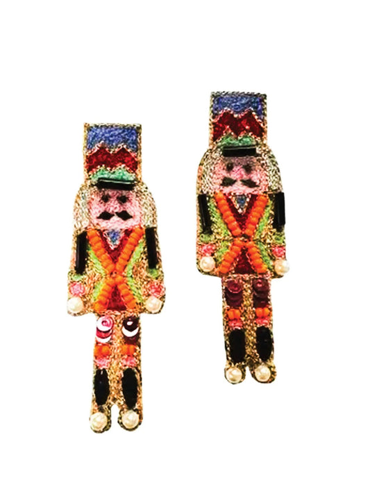 "Holiday Soldier" Nutcracker Earrings