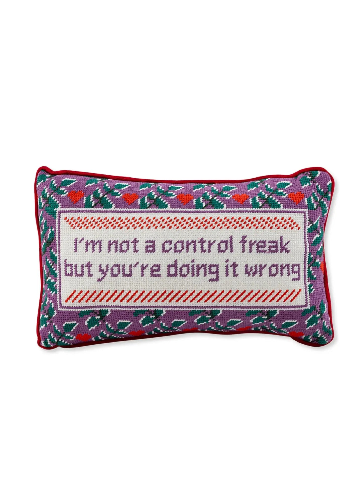 Control Freak Needlepoint Pillow