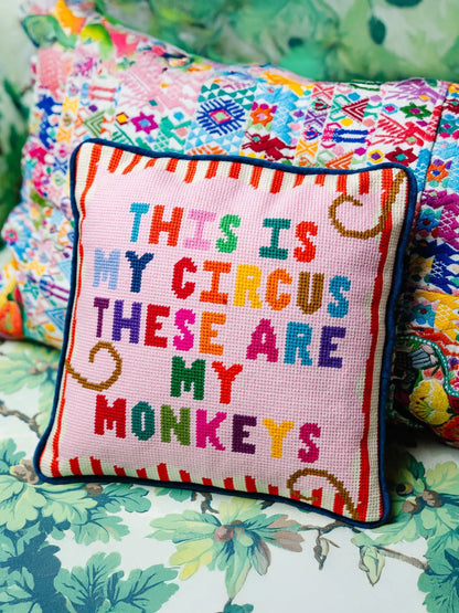 My Circus Needlepoint Pillow