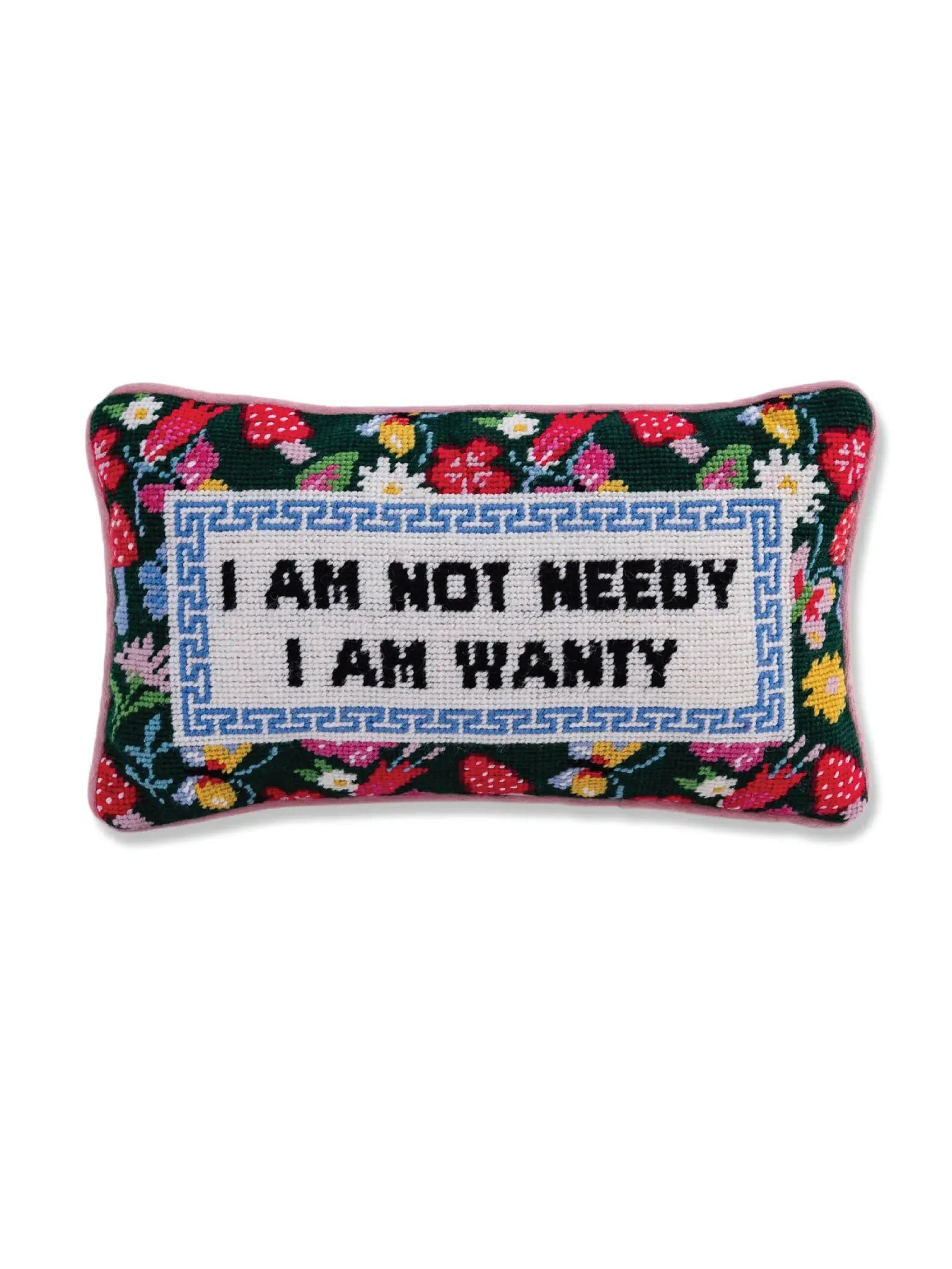 Not Needy Needlepoint Pillow