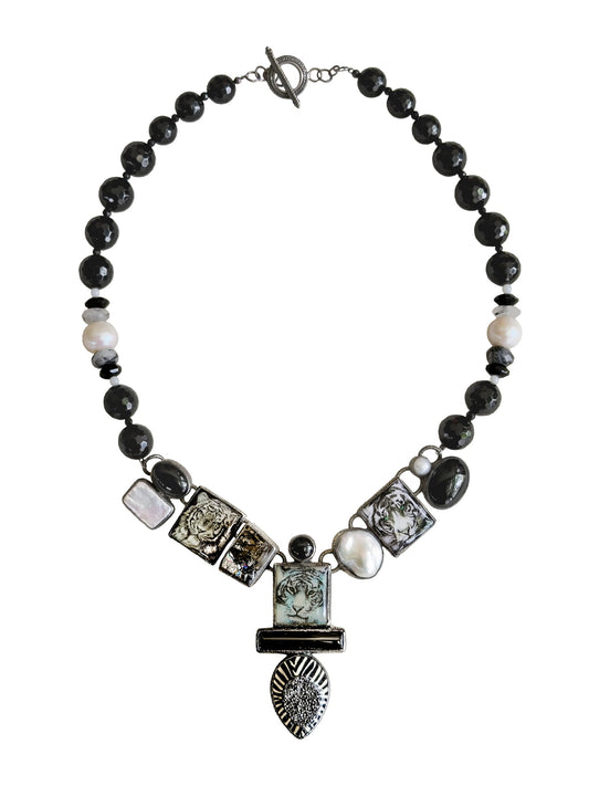 Tiger Nights Statement Necklace (20-Inch) Amy Kahn Russell