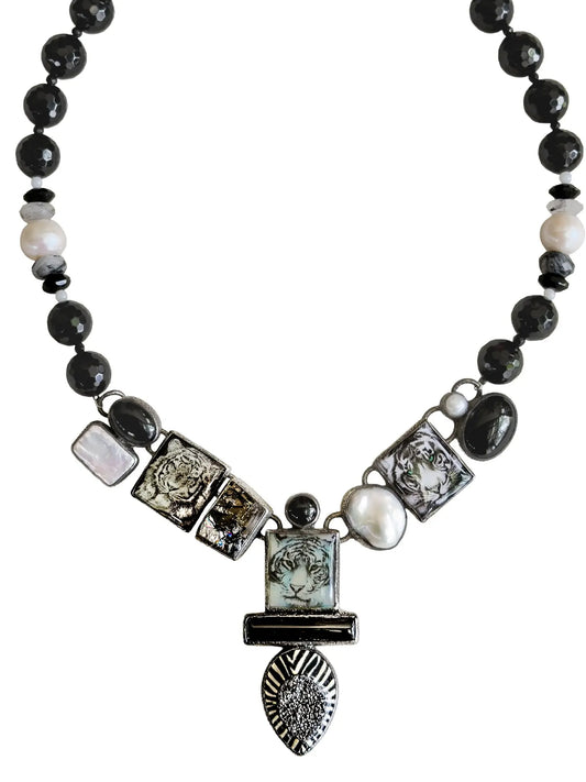 Tiger Nights Statement Necklace (20-Inch)