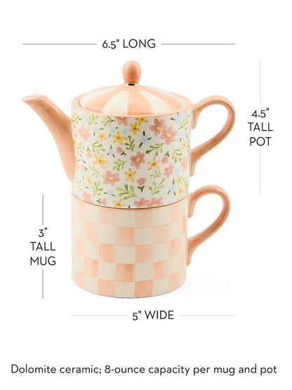Posie Patch Ceramic Tea For Me