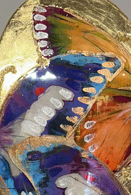 Gold Nature by Fern Cassidy – Original Painted Skateboard