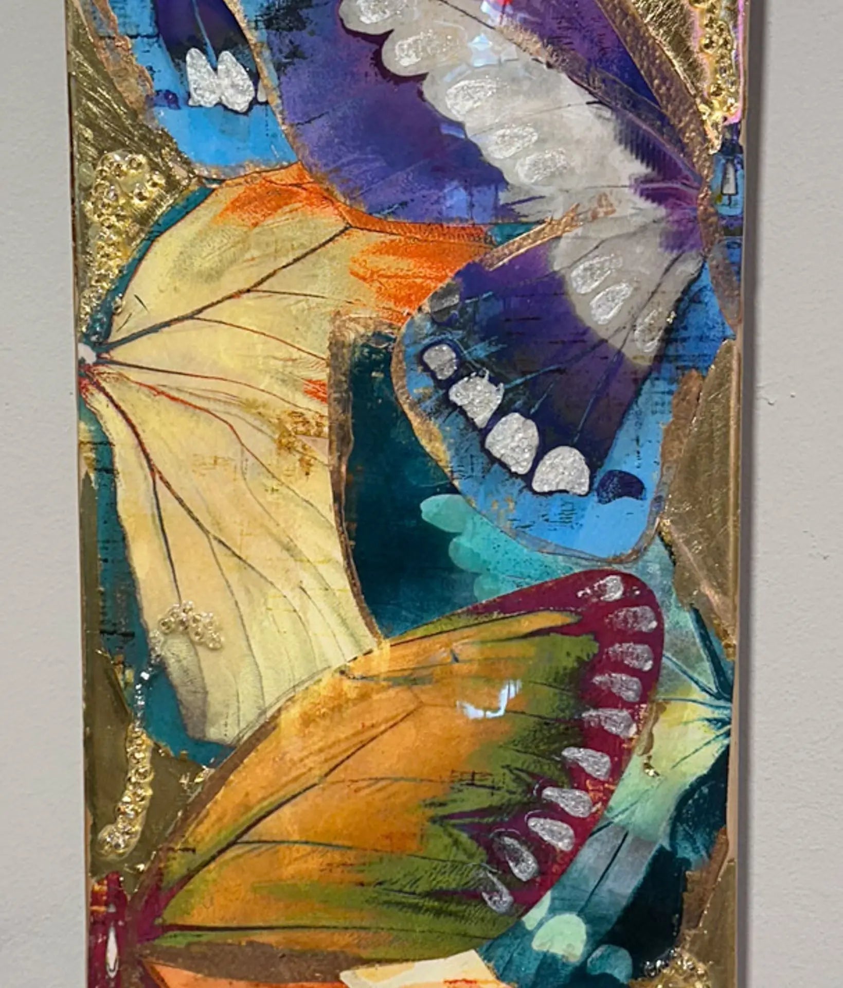 Gold Nature by Fern Cassidy – Original Painted Skateboard