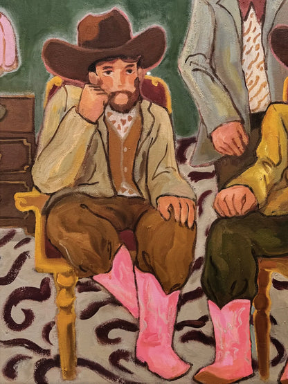 Cowboy's Family - Original Western Artwork