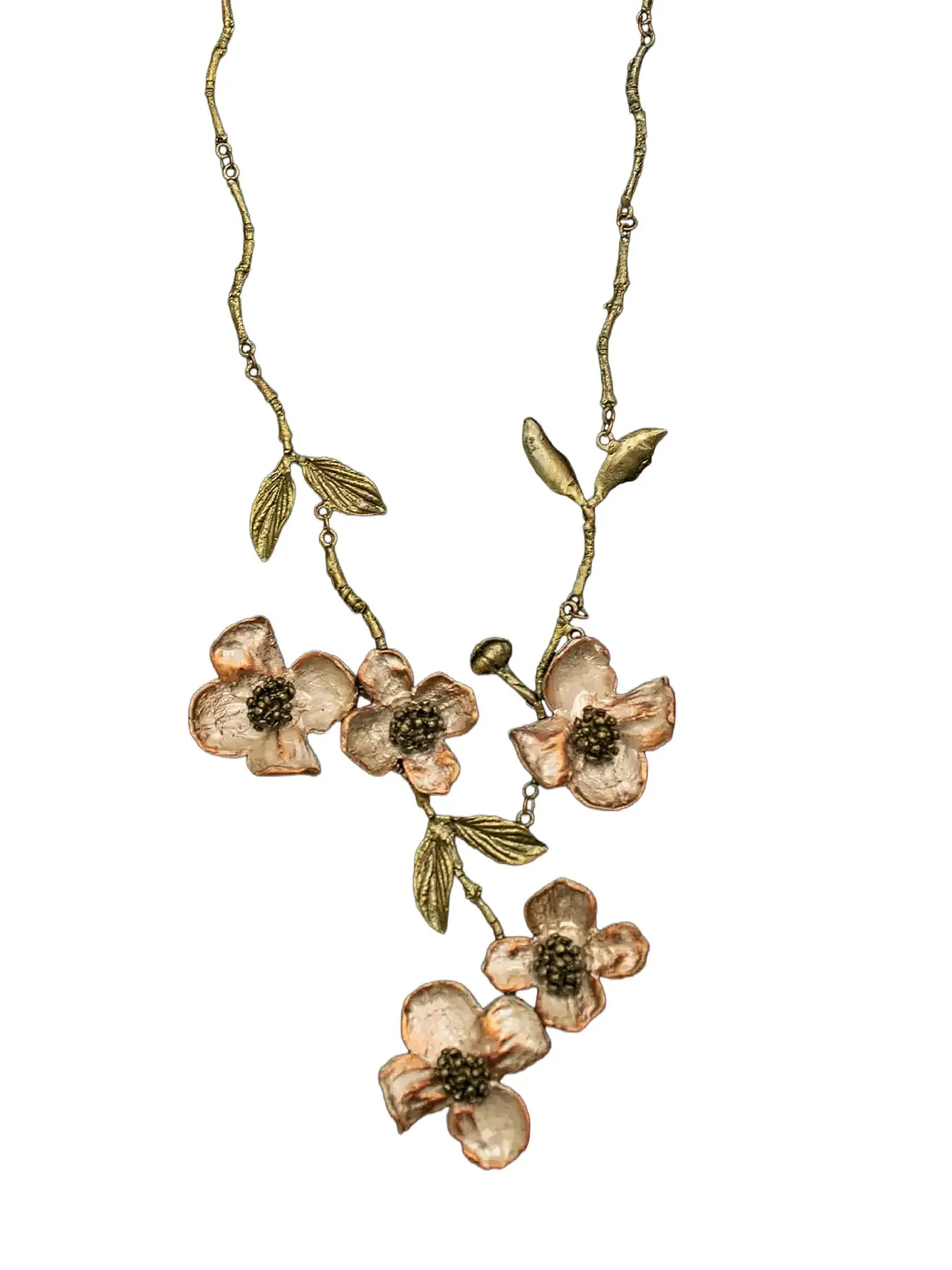 Dogwood Spray Adjustable Necklace