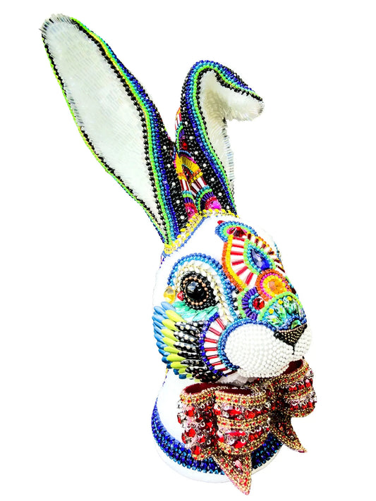 ArtsiPhartsi Amore' Bunny Mixed Media Sculpture