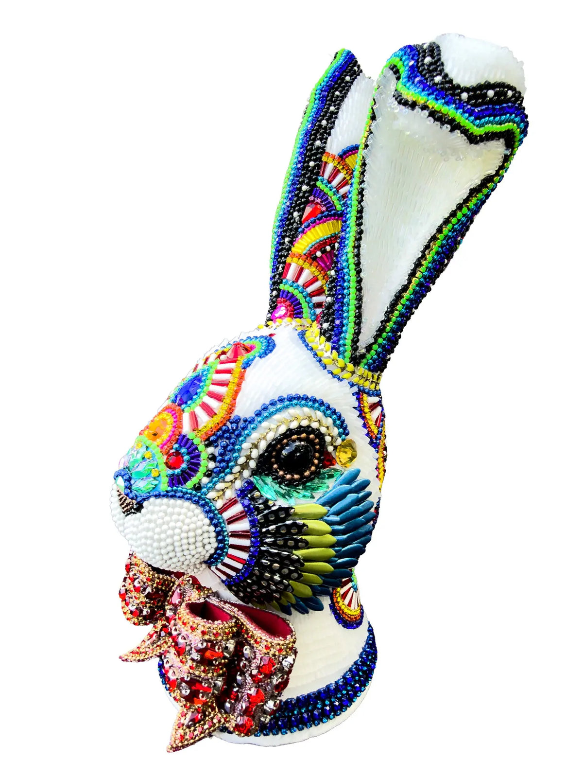 ArtsiPhartsi Amore' Bunny Mixed Media Sculpture