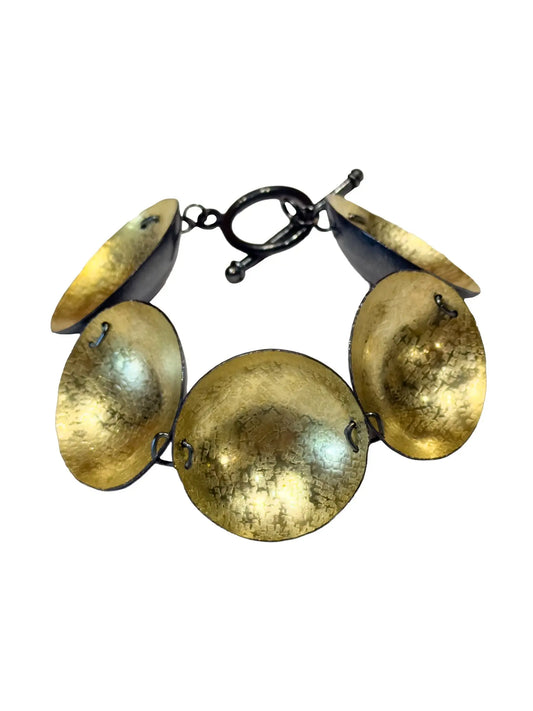 Gold Disc Bracelet