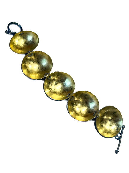 Gold Disc Bracelet