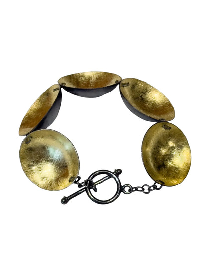 Gold Disc Bracelet