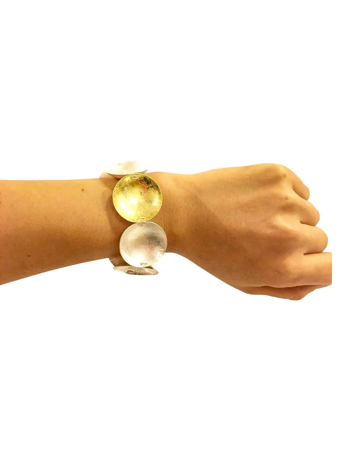 Gold Disc Bracelet