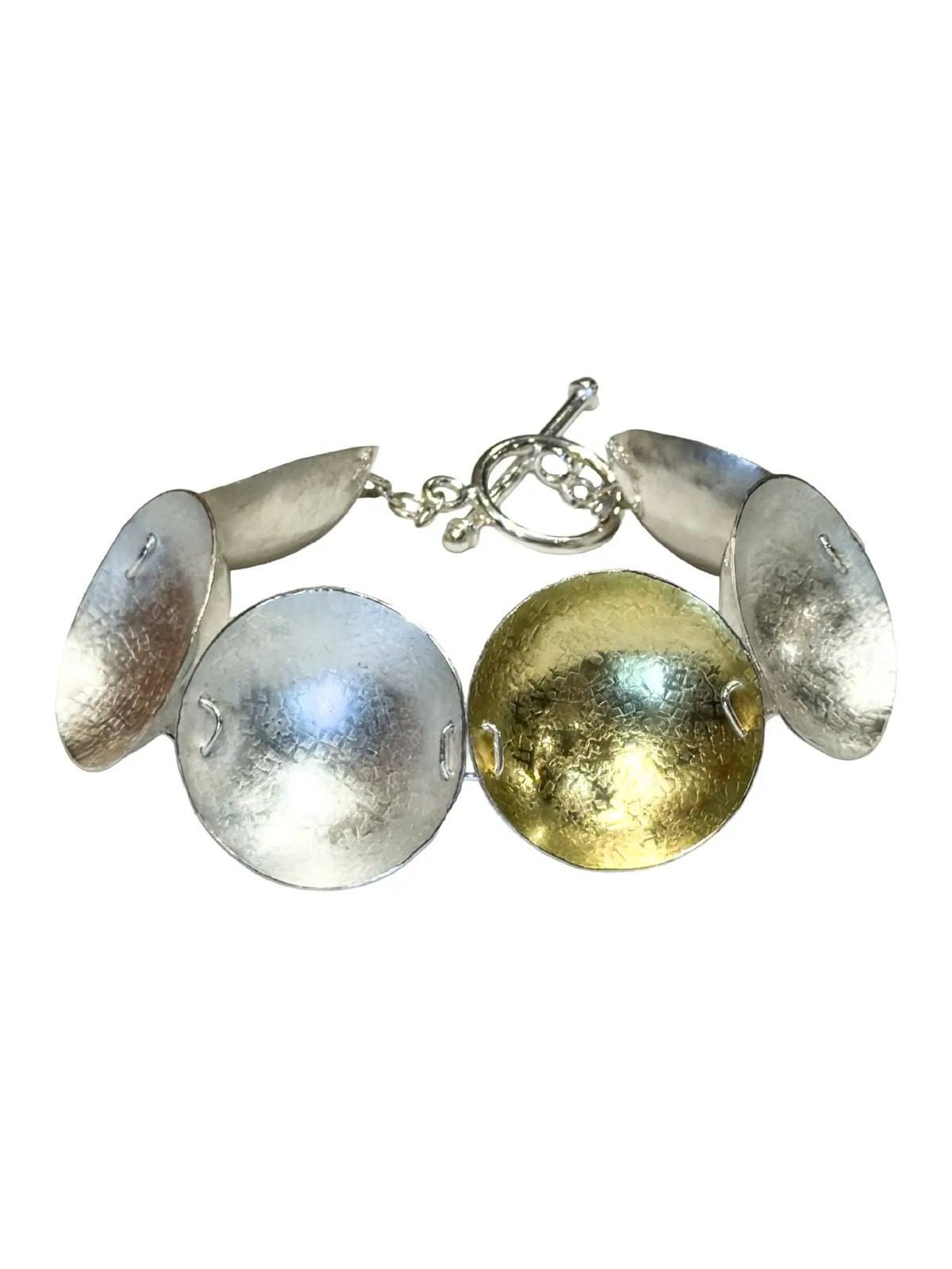 Gold & Silver Disc Bracelet