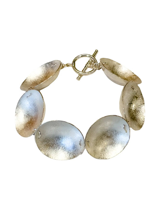 Silver Disc Bracelet