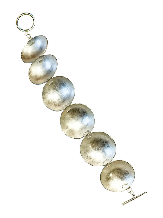 Silver Disc Bracelet