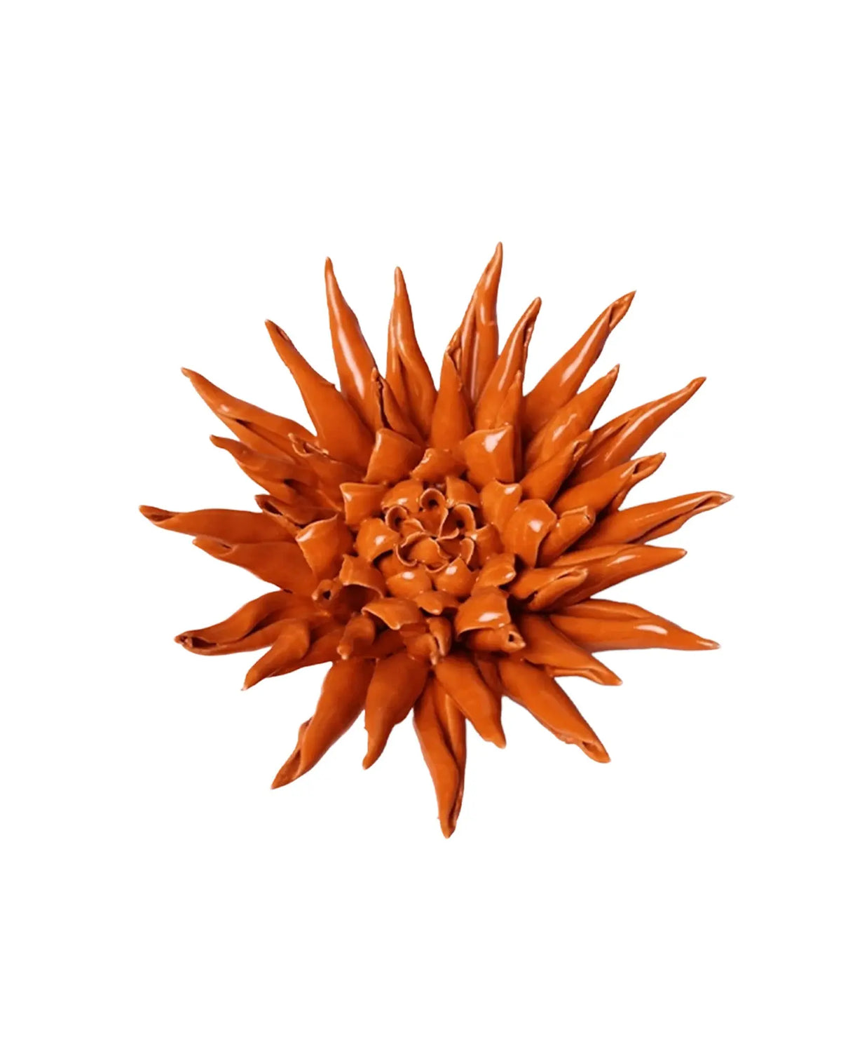 Ceramic Orange Flower - Large