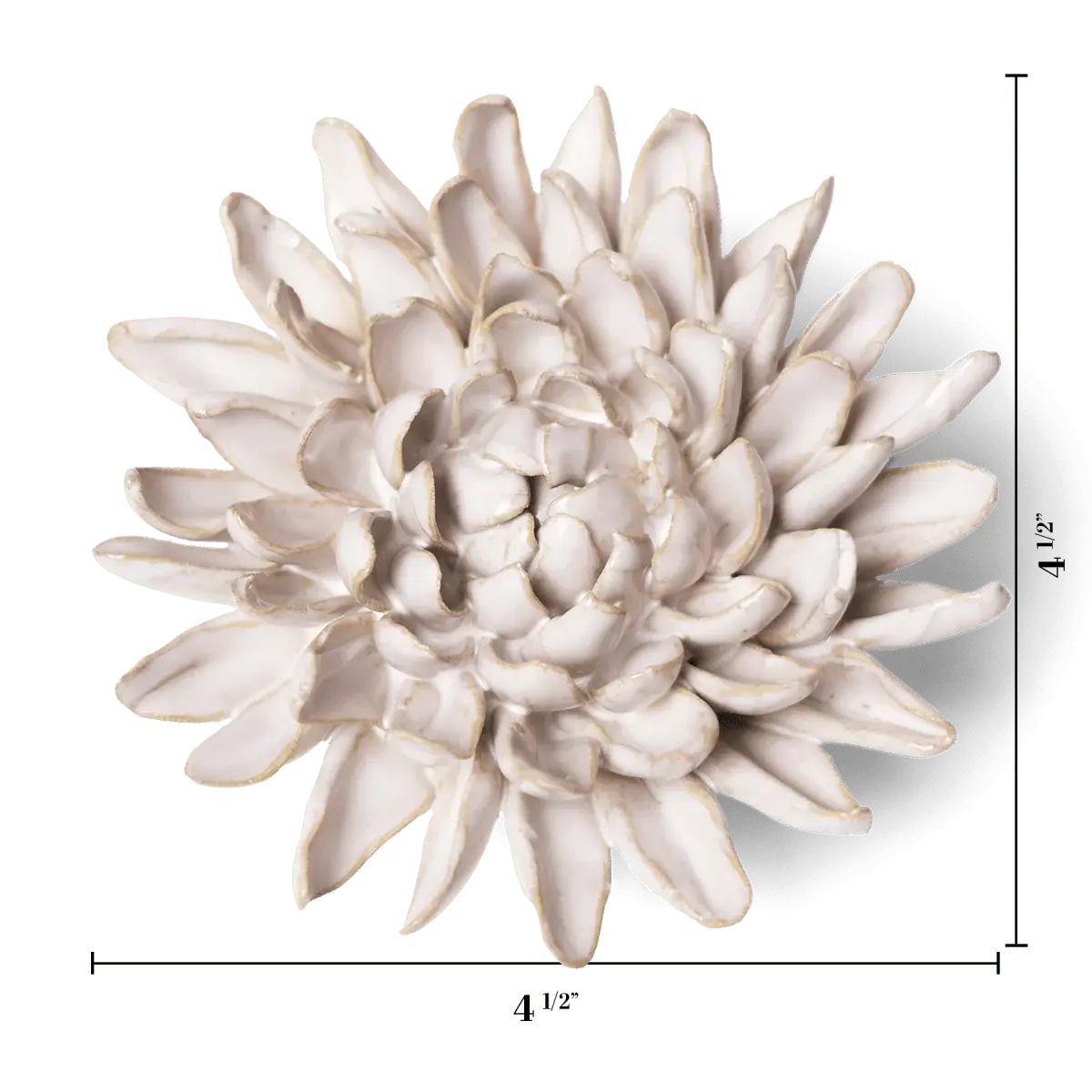 Ivory Chrysanthemum Ceramic Flower