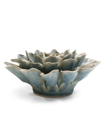 Powder Blue Aphrodite Dahlia Ceramic Flower
