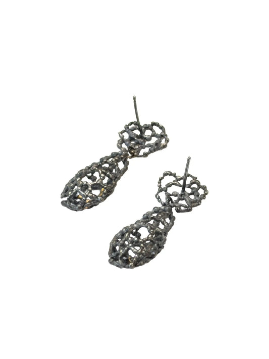 ArtsiPhartsi Rose Teardrop Diamond Earrings Earrings
