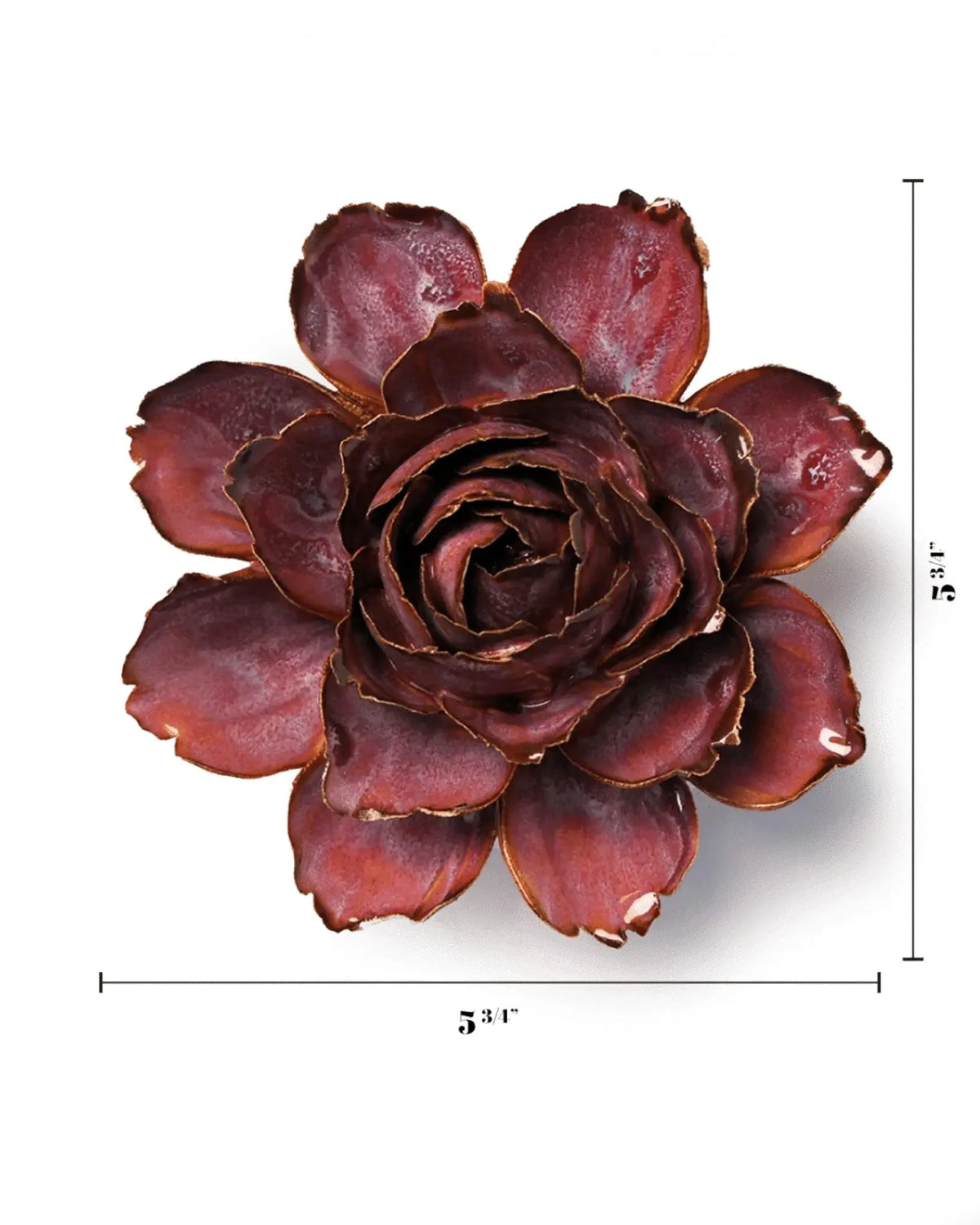 Dewberry Camellia Ceramic Flower
