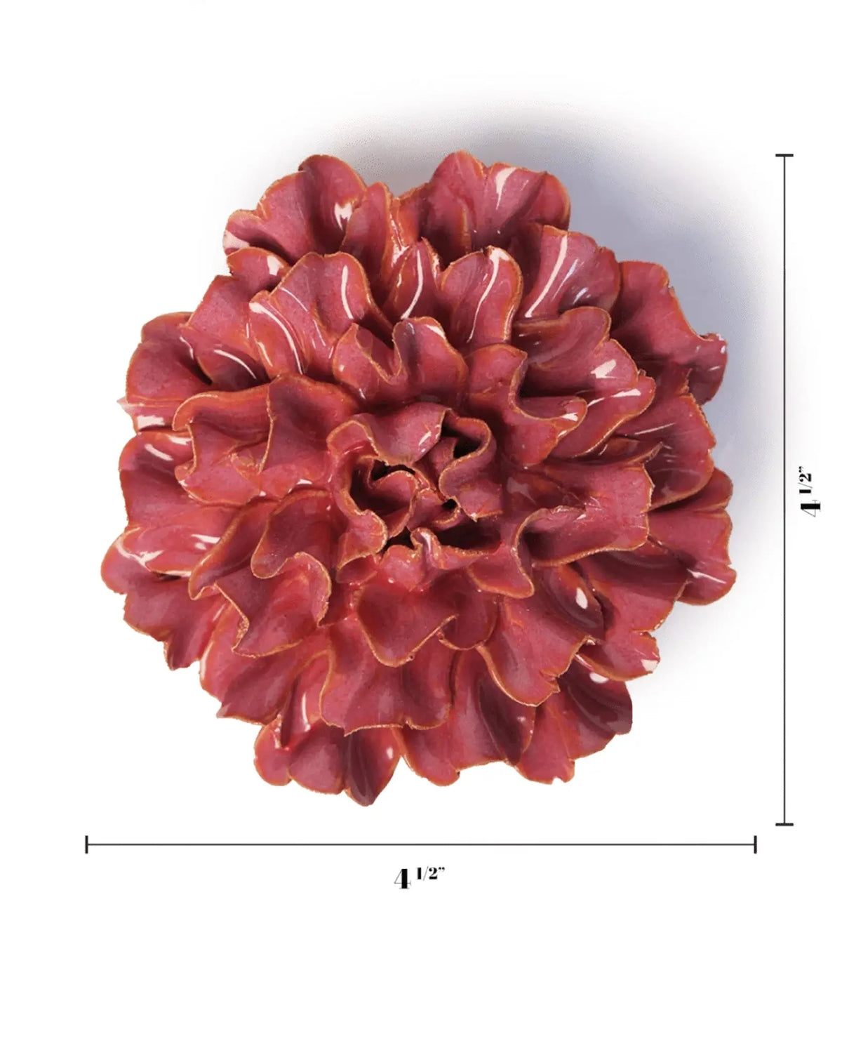 Blush Pink Tundra Carnation Ceramic Flower