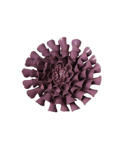 Violet Blue Cornel Dahlia Ceramic Flower