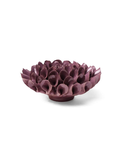 Violet Blue Cornel Dahlia Ceramic Flower