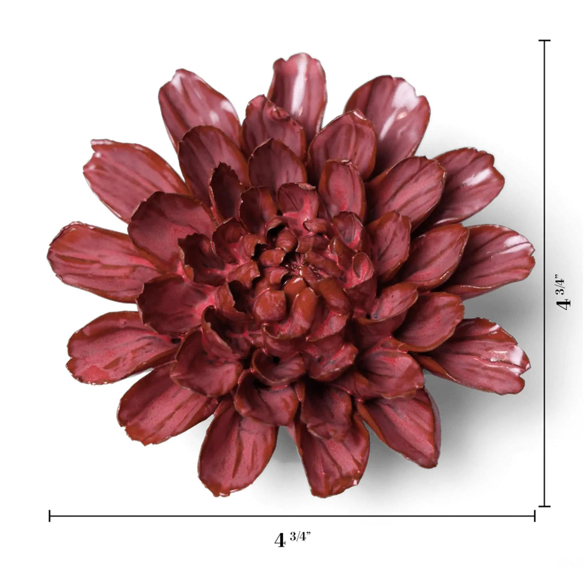 Blush Pink Star Dahlia Ceramic Flower