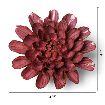 Blush Pink Star Dahlia Ceramic Flower