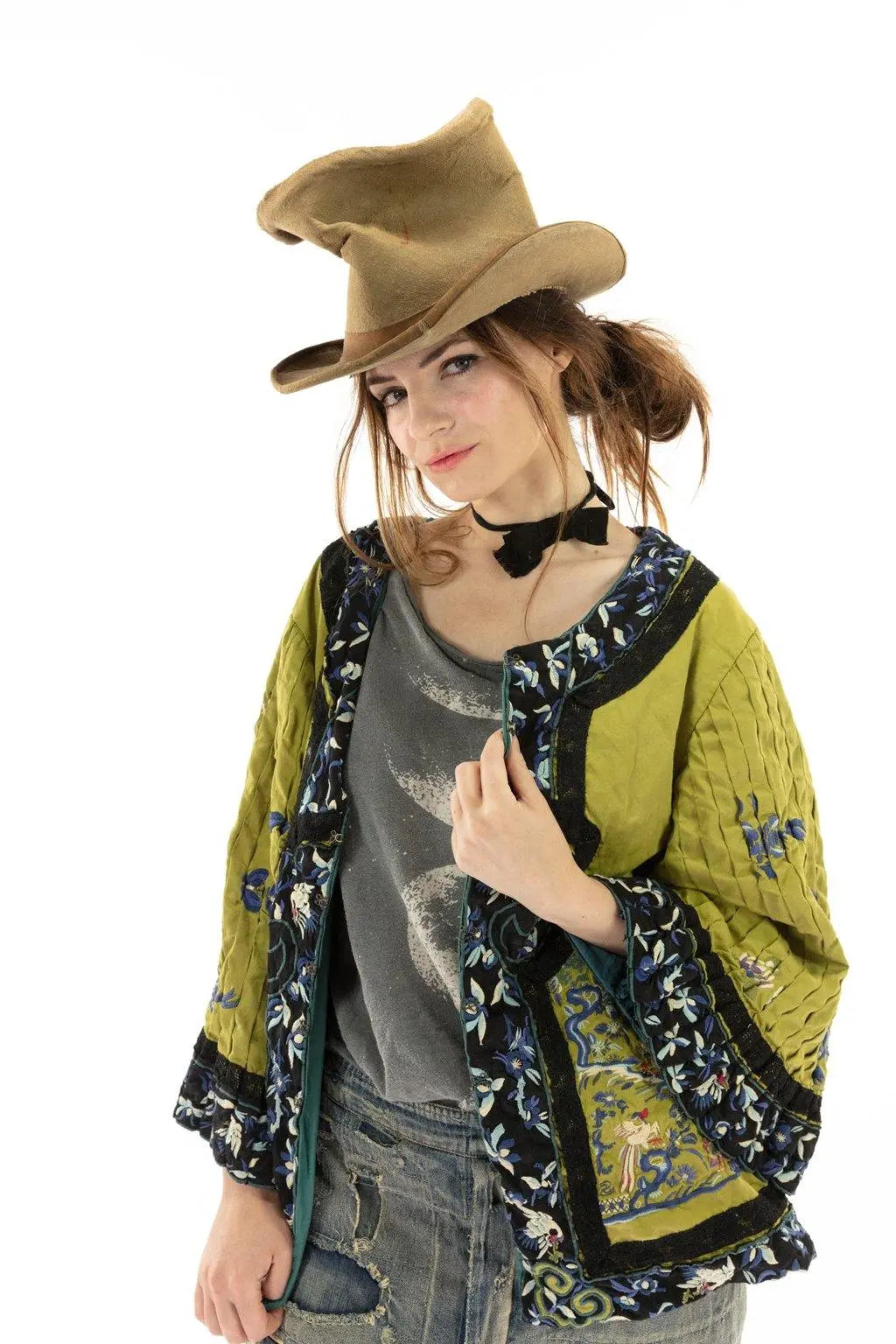 Jacket 493 Isabeau Kimono Agave
