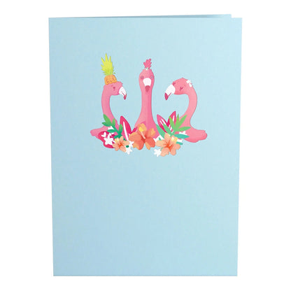 Party Flamingo Pop-Up Card
