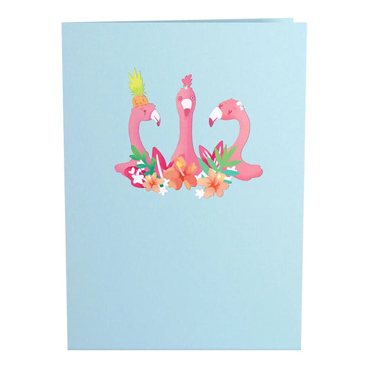 Party Flamingo Pop-Up Card