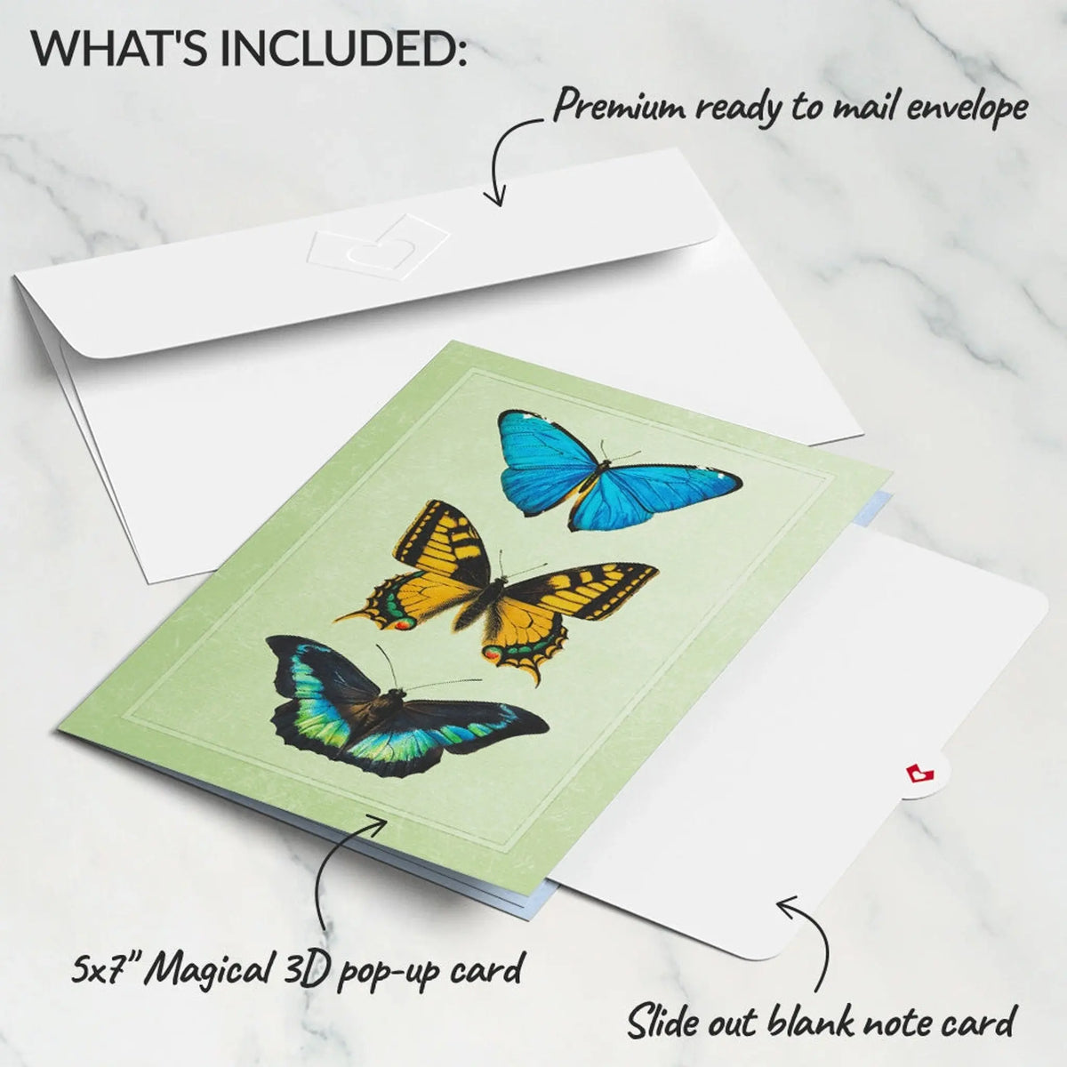 Butterflies in Flight Pop-Up Card
