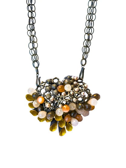 Labradorite Briolette Pendant Necklace
