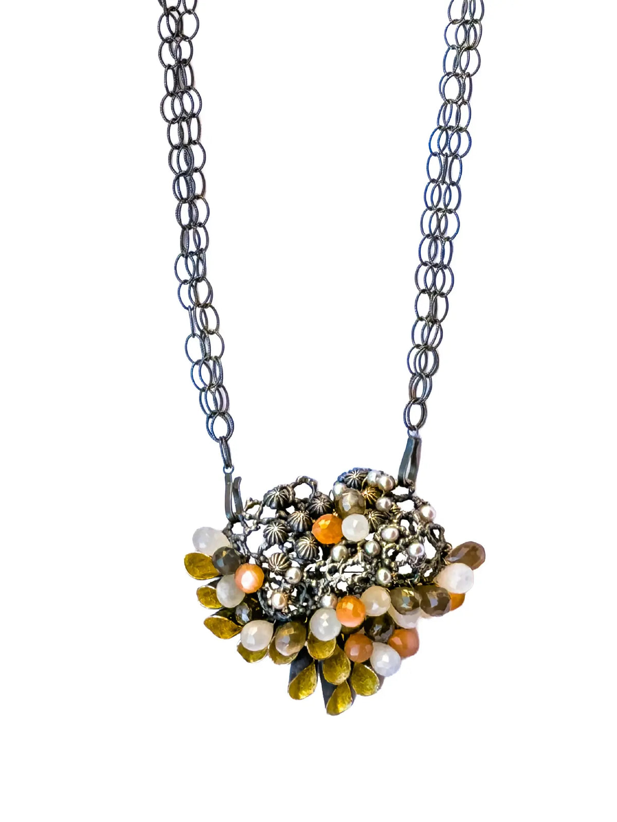 Labradorite Briolette Pendant Necklace