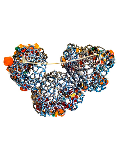 Brain Coral Design Carnelian Brooche