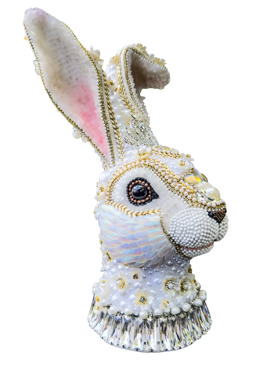 ArtsiPhartsi Pearl Gurl Bunny Mixed Media Sculpture