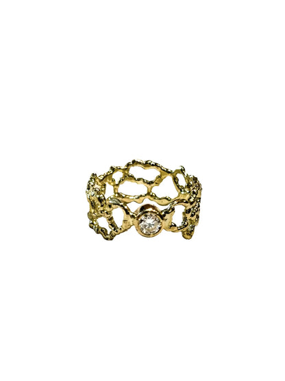 Lace Diamond Ring Size 8