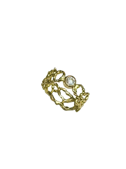 Lace Diamond Ring Size 8