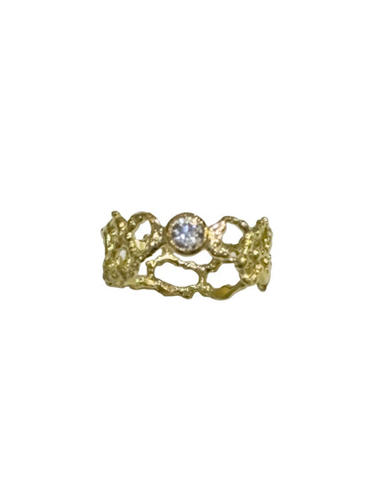 Lace Diamond Ring Size 8
