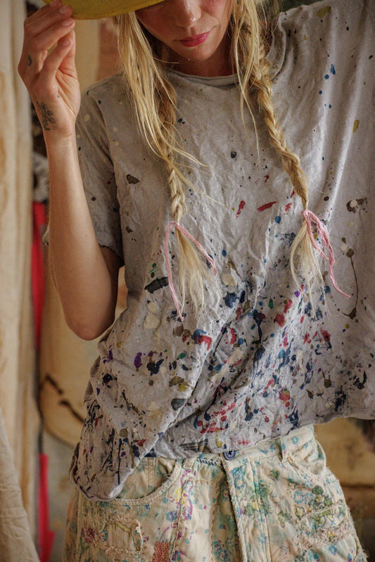Top 2524 PJB Art Tee - Ash Magnolia Pearl