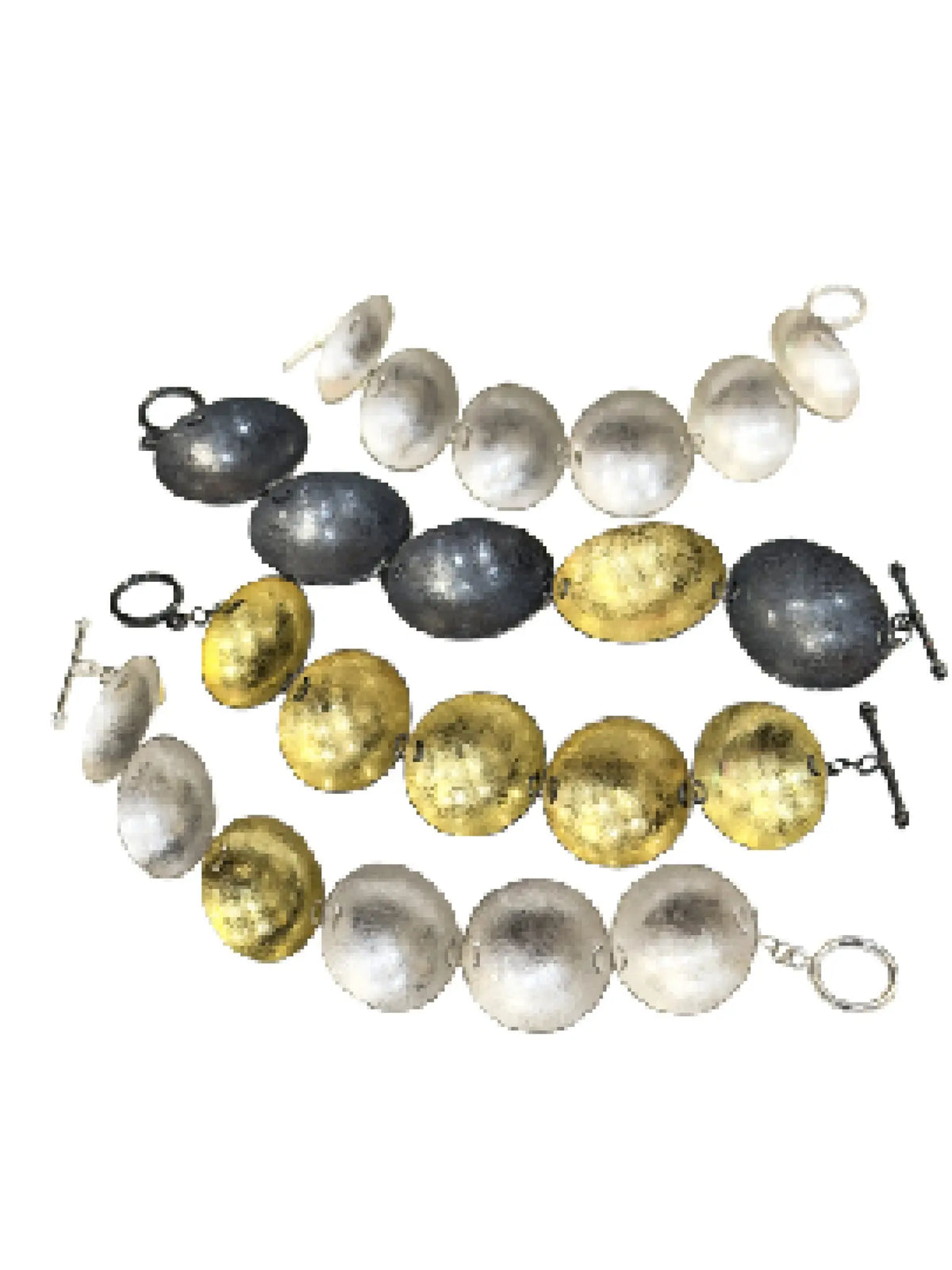 Gold & Silver Disc Bracelet