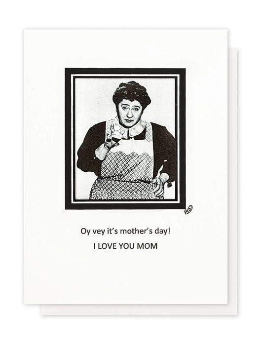 Oy Vey Mother’s Day Vintage Portrait Handmade Card